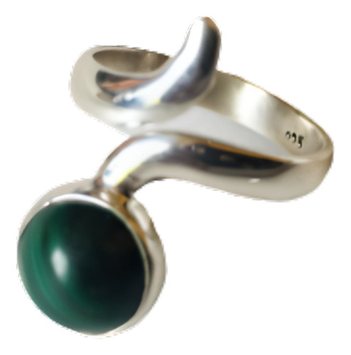 Anillo Con Jade 100% Natural Ajustable | Plata Ag .925