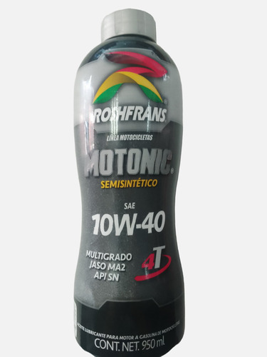 Aceite De Moto 4 Tiempo Roshfrans Motonic 10w40