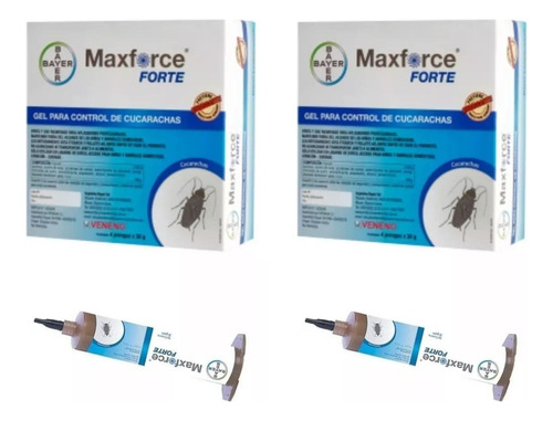 Max Force Gel Cucarachas Jeringa Bayer Fumigacion X 2 Unid