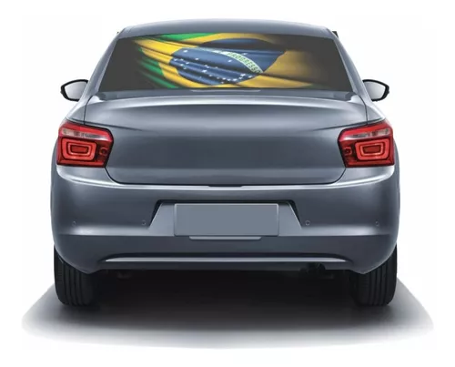 Adesivo Bandeira capô de carro, bandeira para vidro traseiro, bandeira do  brasil (6)