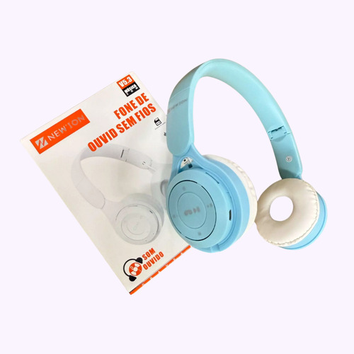 Fone Corrida Bluetooth V5.3 Som Limpo Hd Ios E Android Azul-celeste