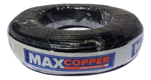 Cabo Flexivel 25,0mm Rolo Com 100 Metros Maxcopper Preto