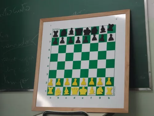 Mural magnetico didatico de xadrez