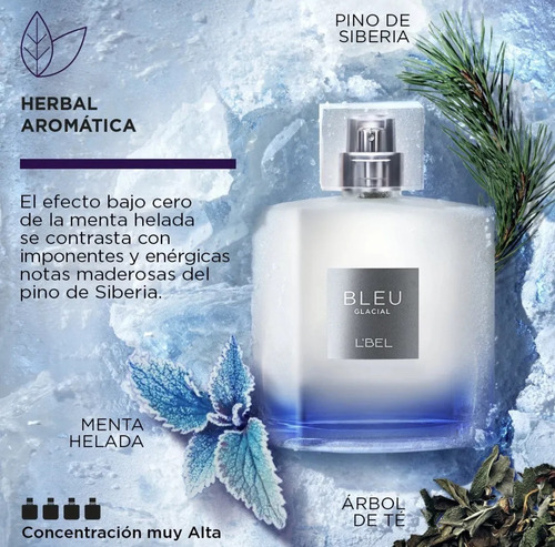 Bleu Glacial Lbel Fragancia Hombre