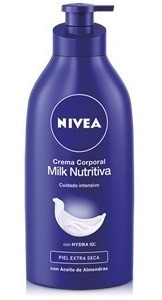 Crema Nivea Milk Nutritiva 1 Litro Original