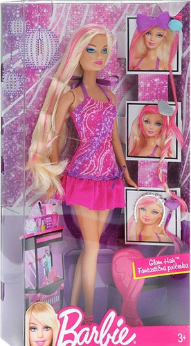 Barbie Glam Hair Estilista Cambia De Cabello Original Mattel