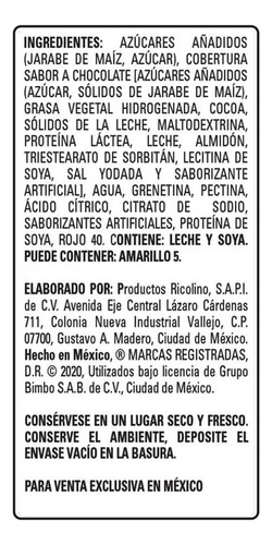 Ricolino Bubulubu Fresa 10 Bolsas Con 15 Pzs 300 G