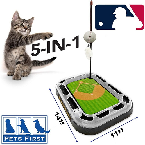 Pets First San Diego Padres Baseball Cat Scratcher Toy