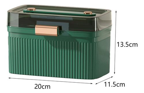 Caja Organizadora De , Contenedor Portátil Verde Oscuro