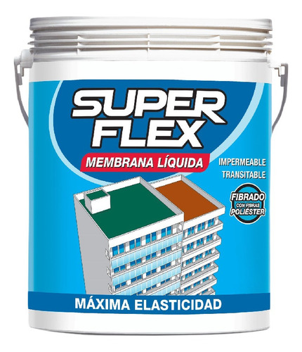 Impermeabilizante Membrana Liquida Superflex  Blanca 20kg 