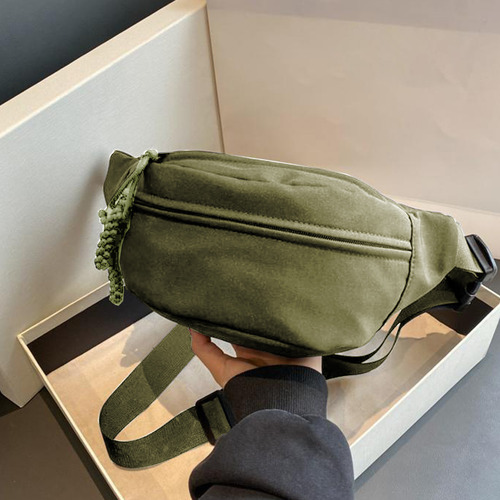 Mochila Canvas Sling De Várias Camadas Mochila De Viagem E C