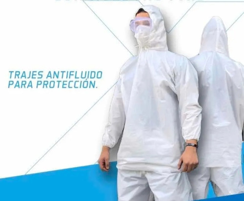 Traje Impermeable De Protección Blanco