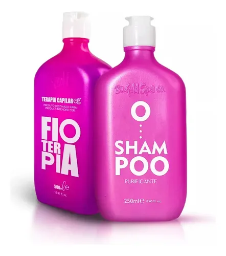 Shampoo Pré Fioterapia + Progressiva Fioterapia Gold Spell