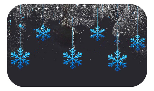 Cascata Floco De Neve 138 Led 8 Funções Natal Azul M/f 220v