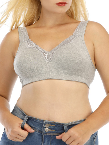 Ropa Interior Femenina Wirefree Bralettes Women Comfort Full