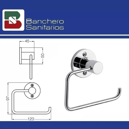 Imagen 3 de 5 de Combo Accesorios Fv Arizona Portarrollo Y Percha