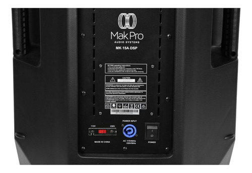 Caixa Mak Pro Ativa Mk-15a Dsp 600w Rms Bluetooth 110v/220v
