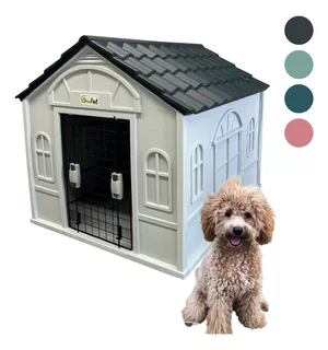 Casa Termica Para Perros Con Puerta Razas Medianas 98x84x82