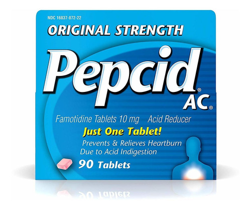 Pepcid Ac Tablets Original Strength 90 Comprimidos (paquete