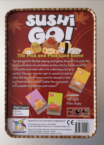 Sushi Go! En Excelentes Condiciones Con Manual En Español.