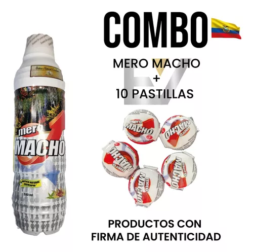 Mero Macho Ecuatoriano 100%original Con 10 Pastillas Grátis
