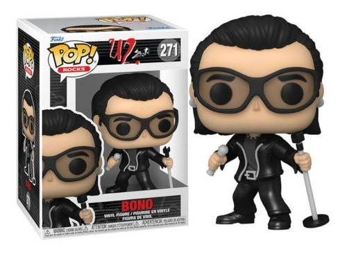 Funko Pop Rocks Singer! Nuevo Vinilo 10cm Banda U2 - Bono 