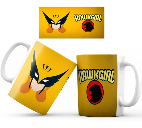 Mug Taza Hawkgirl Superheroe Dc Comic