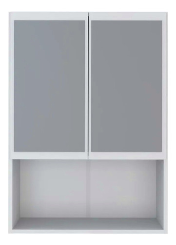 Estante Aereo Multiuso Smart Blanco Con Espejo - Be Design