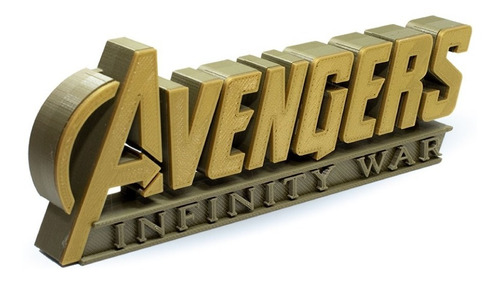 Imagen 1 de 6 de Cartel, Placa, Avengers Impreso En 3d Excelente Calidad
