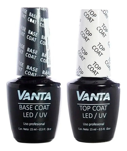 Vanta Esmalte Semipermanente Base Coat + Top Coat Uv Led