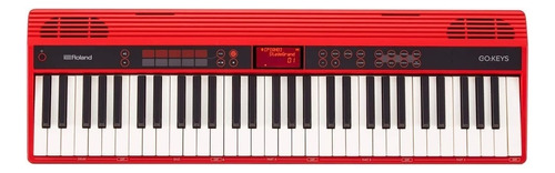 Teclado Roland Go:keys Go-61k 5 Octavas 61 Teclas Color Rojo
