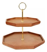 Comprar Base Para Cupcakes Porta Cupcakes Alzadores Candy Bar 2niv Color Marrón \u002F porta cupcake madera 2niv
