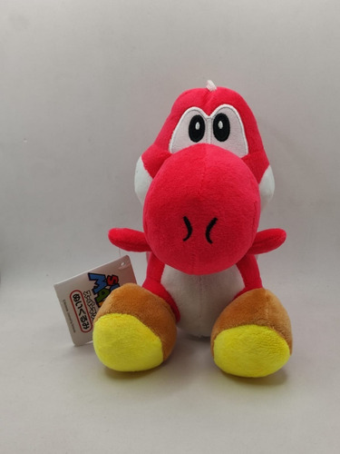 Imagen 2 de 4 de Yoshi Peluche Mario Bros Nuevo Color Rojo