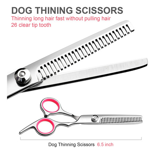 Juego De Tijeras Profesionales For Peluquería Canina Con