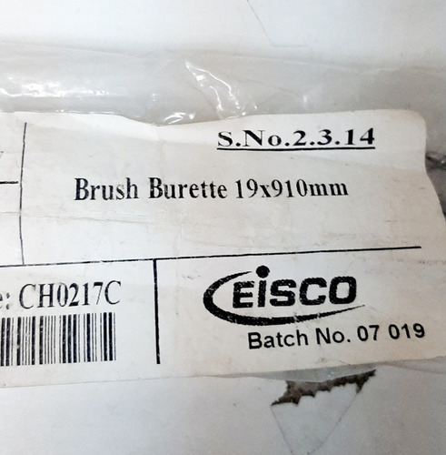 Cepillos Para Lavar Buretas De 19x910mm Eisco