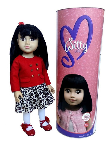 Imagen 9 de 10 de Witty Girls Lucy Muñeca 45cm /18 PuLG Original American Pre