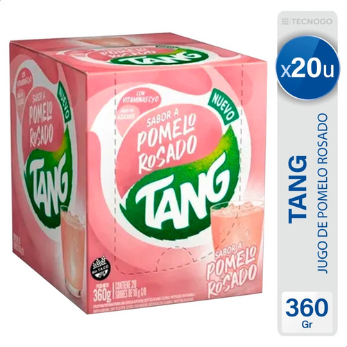 Jugo Tang Pomelo Rosado En Polvo  X20 U - Mejor Precio