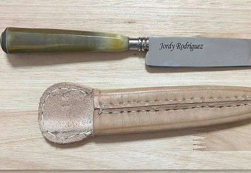 Imagen 2 de 3 de Cuchillo Solingen Guampa Hoja 14cm. Grabado Láser De Regalo