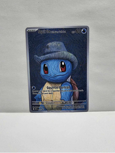 Tarjeta Carta Pokemon Pikachu Van Gogh Sombrero Squirtle