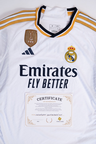 Playera Autografiada Por Jude Bellingham Rm Con Certificado