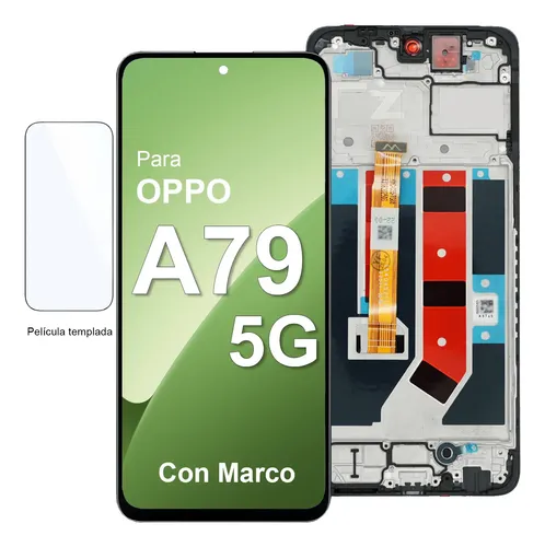 Pantalla LCD Para Oppo A79 5G - Display Táctil De Repuesto - 6.72 Pulgadas - Incluye Kit De Herramientas - Negro Con Marco
