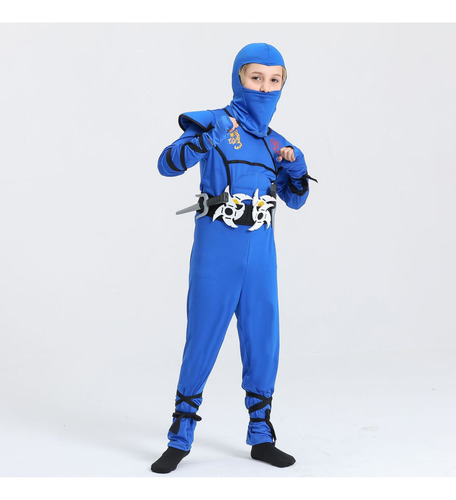 Niños Ninja Cosplay Traje Samurai Ninja Muscle Suit