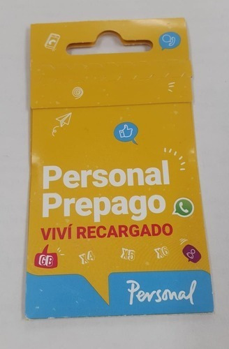 Imagen 1 de 5 de Chip Prepago Personal 4g Whatsapp Gratis