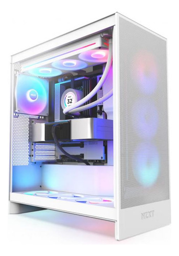 Gabinete Nzxt H7 Flow Rgb Blanco Versión 2024