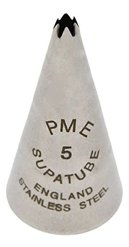 Pme St5 Supatube Star Pequeño No5icing Tip Plata