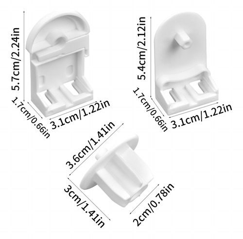Accesorios Para Cortinas Enrollables De Plástico De 25 Mm, P