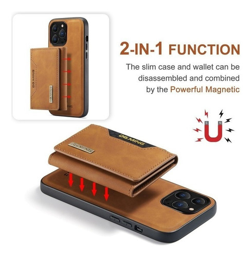 De Funda For iPhone Carcasa Case Con Cartera Separada Cuero