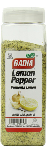 Badia Lemon Pepper (pimlenta Limon) 1.5 Libras.