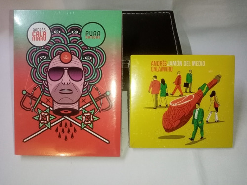 Andres Calamaro Pura Sangre Cd Y Dvd, Y Cd Jamon Del Medio (Usado)