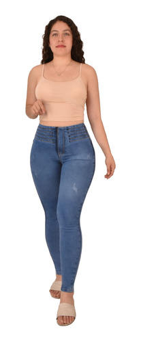 Jeans Dama Pantalones Mujer Colombiano Push-up Premium